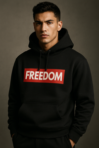 Thumbnail for LIMITED DROP – FREEDOM HEAVYWEIGHT HOODIE (SUPREME BOX LOGO EDITION)