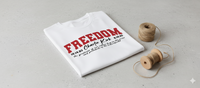 Thumbnail for FREEDOM × Charlie Kirk Tribute Tee RED FREEDOM