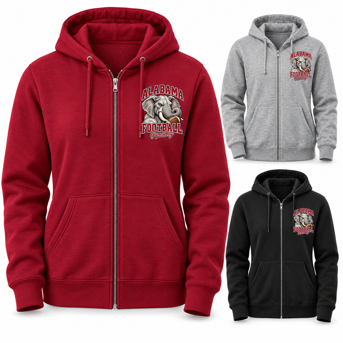 Alabama Left-Chest Full-Zip Hoodie — product thumbnail