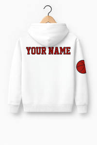 Thumbnail for East Islip Basketball Hoodie – Classic White Edition - CUSTOM BACK