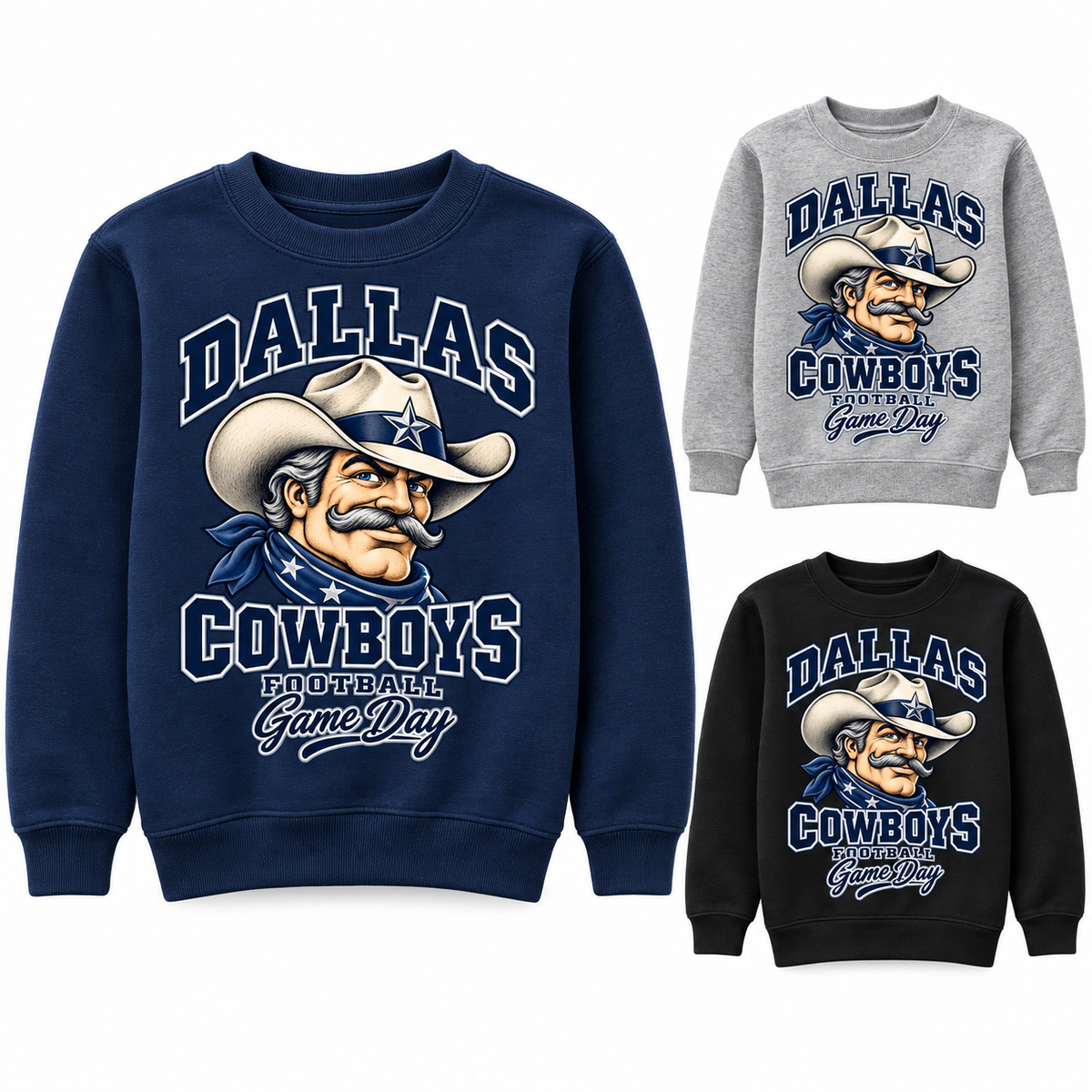 Dallas Youth Varsity Mascot Crewneck — product thumbnail