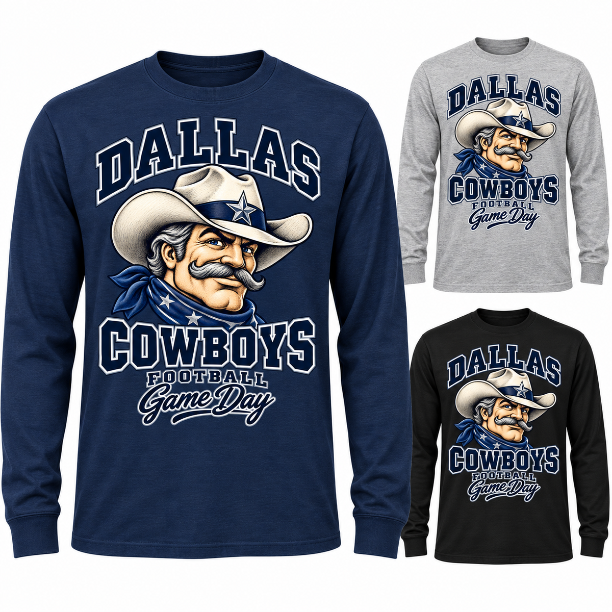 Dallas Mascot Long Sleeve T-Shirt — product thumbnail