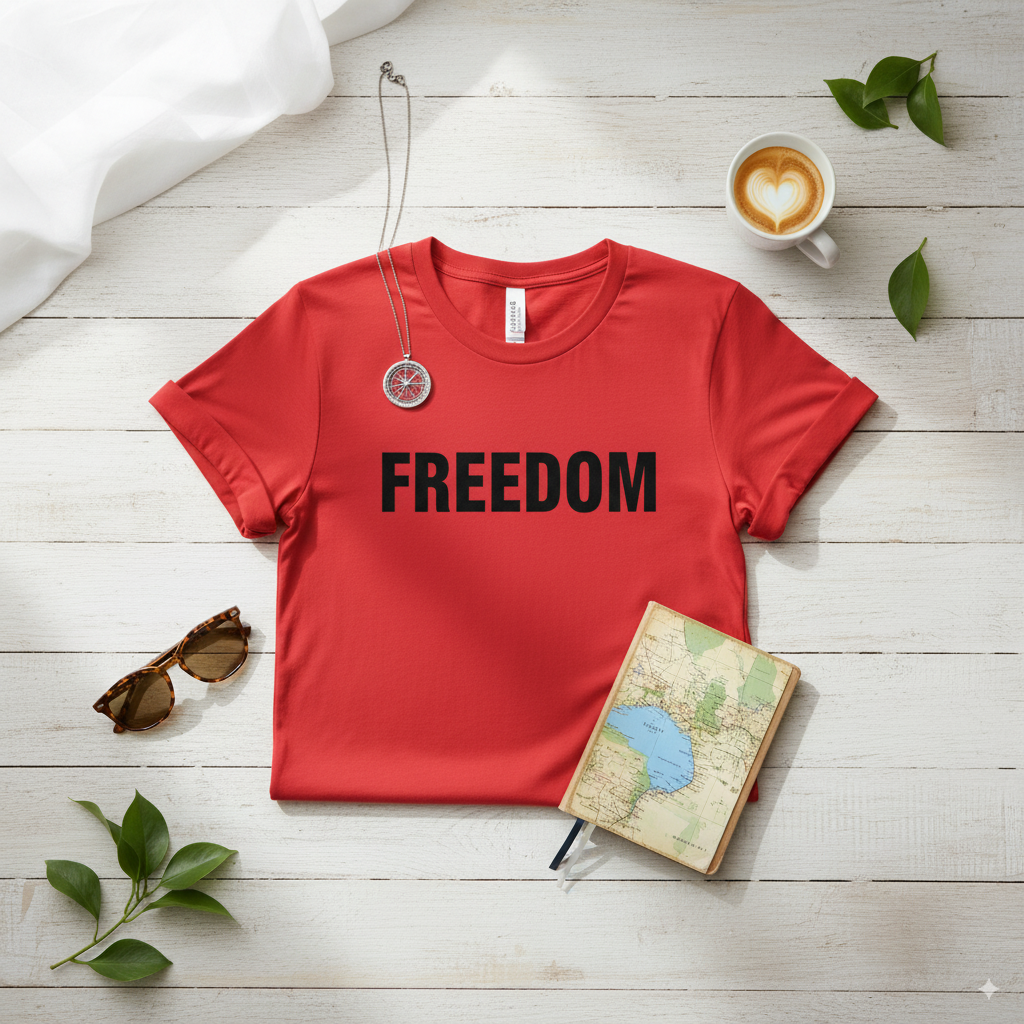 Freedom Red Tee — Charlie’s Birthday Edition (47 Swag Co.)
