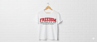 Thumbnail for FREEDOM × Charlie Kirk Tribute Tee RED FREEDOM