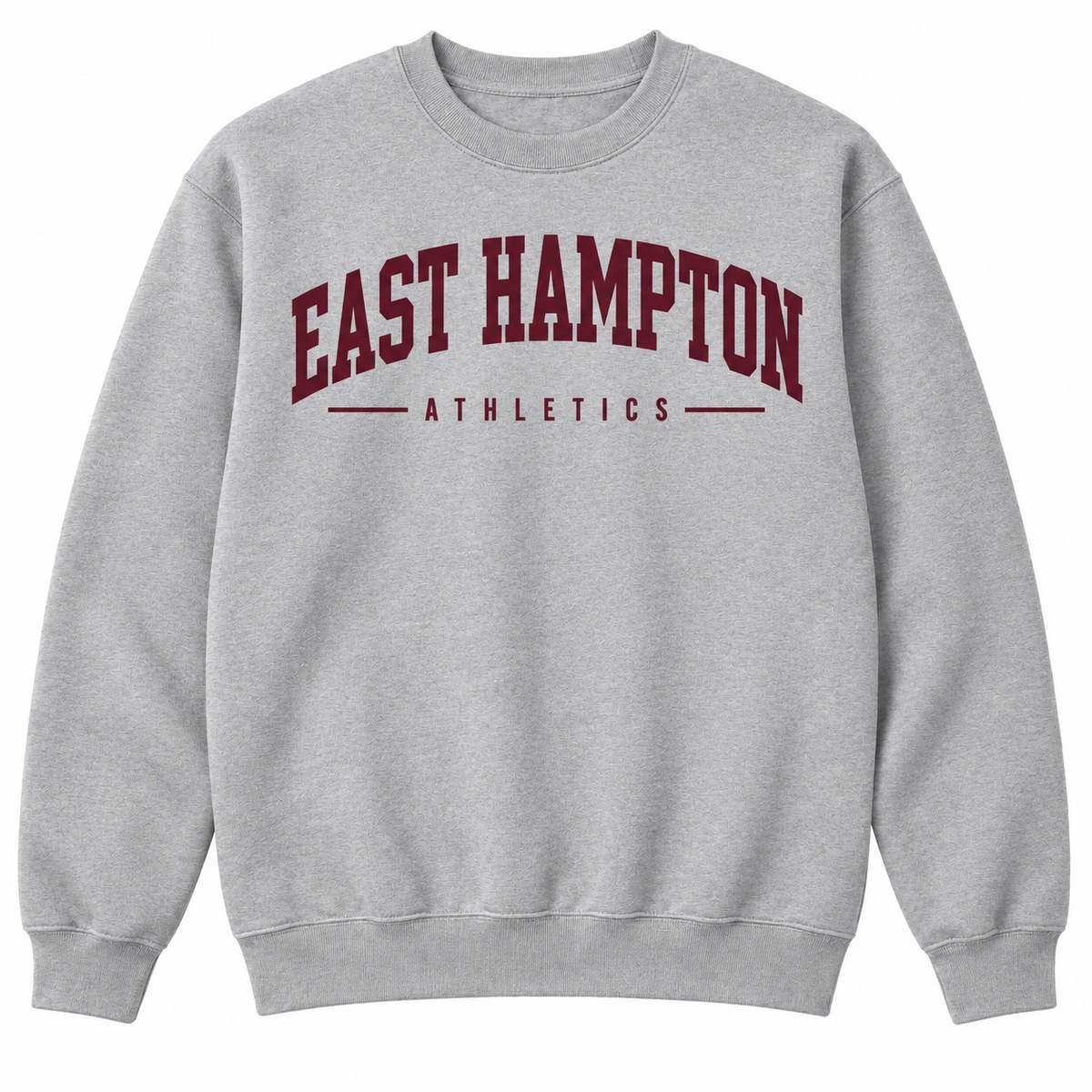 East Hampton Collegiate Athletics Unisex Crewneck — Heather Gray