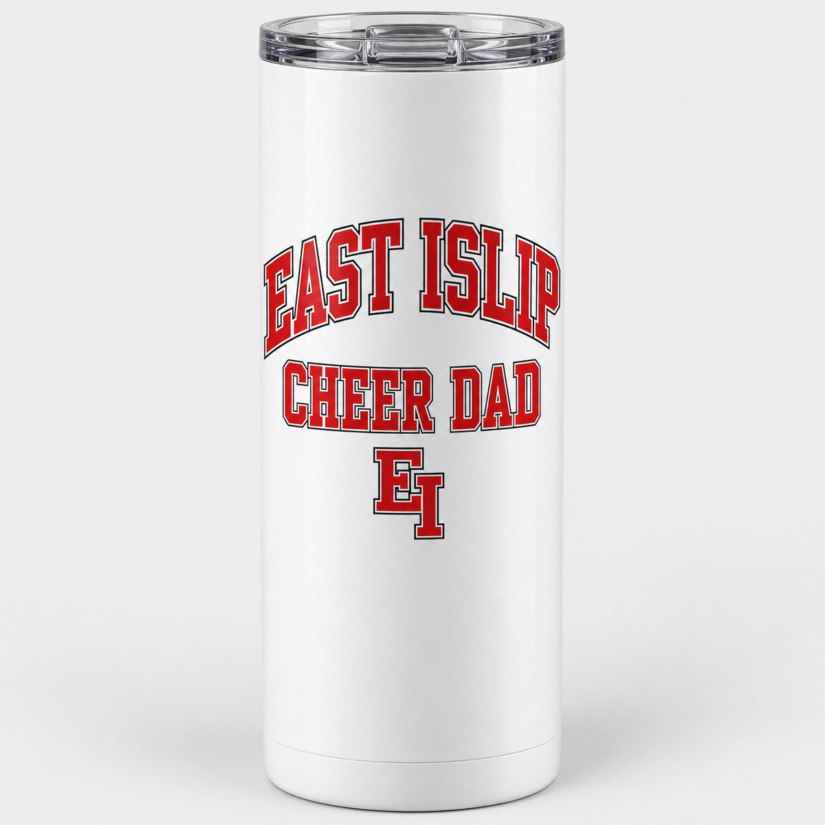 East Islip Cheer Dad Varsity 20 oz Tumbler - White