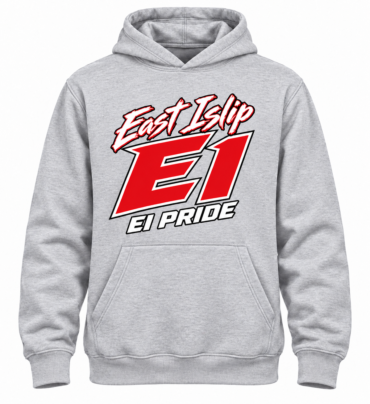 East Islip Power Athletic youth hoodie — Heather Gray