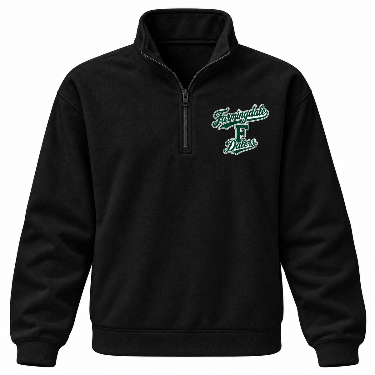 Farmingdale Dalers Signature F Adult Quarter-Zip in Black