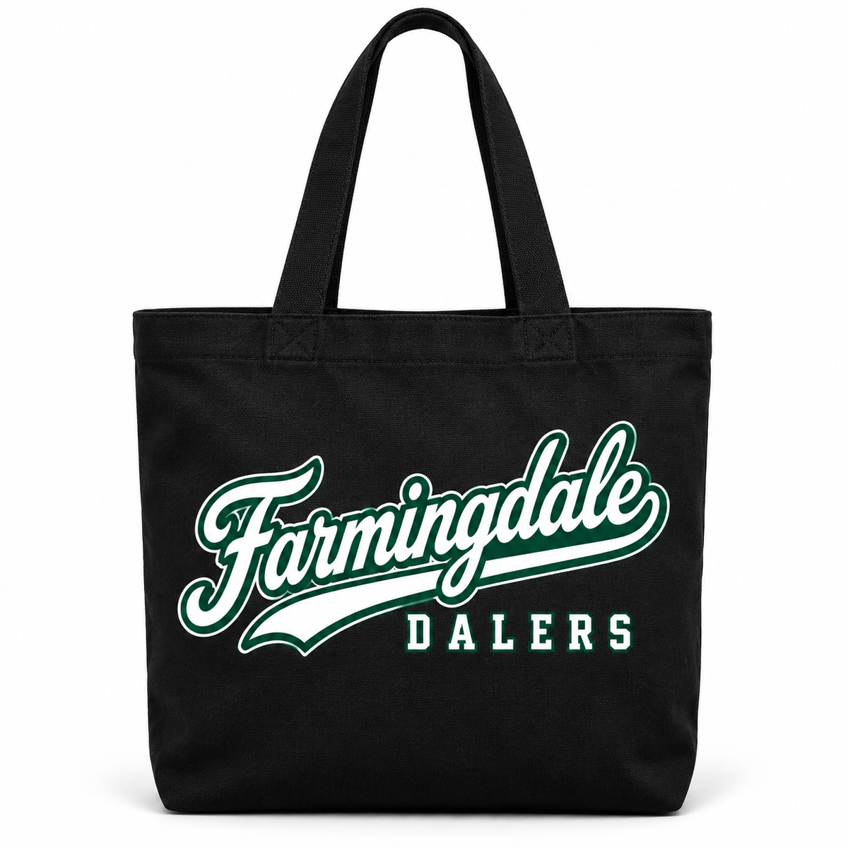 Black Farmingdale Dalers West Coast Script Everyday Tote