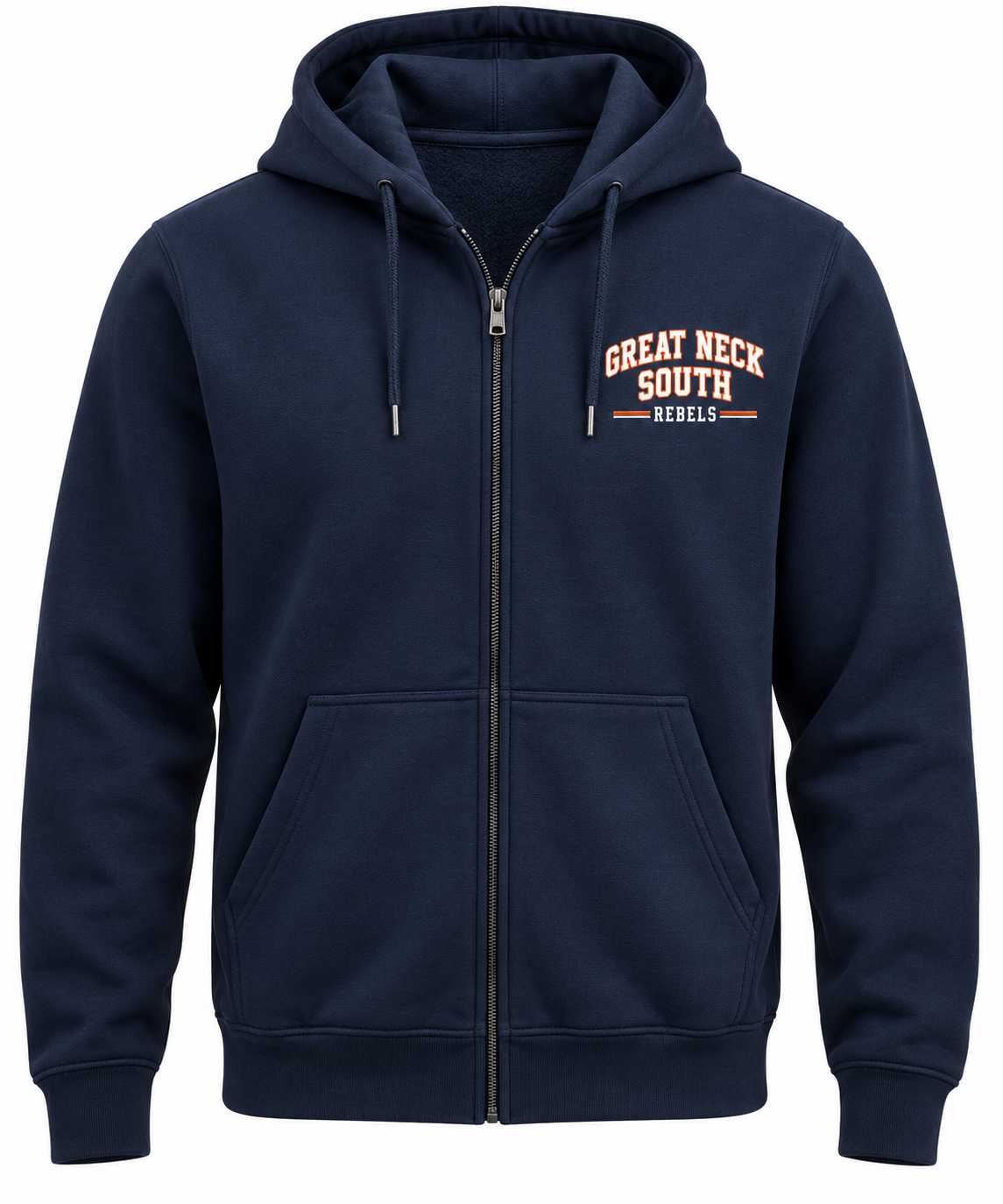 Great Neck South Rebels Full-Zip Hoodie