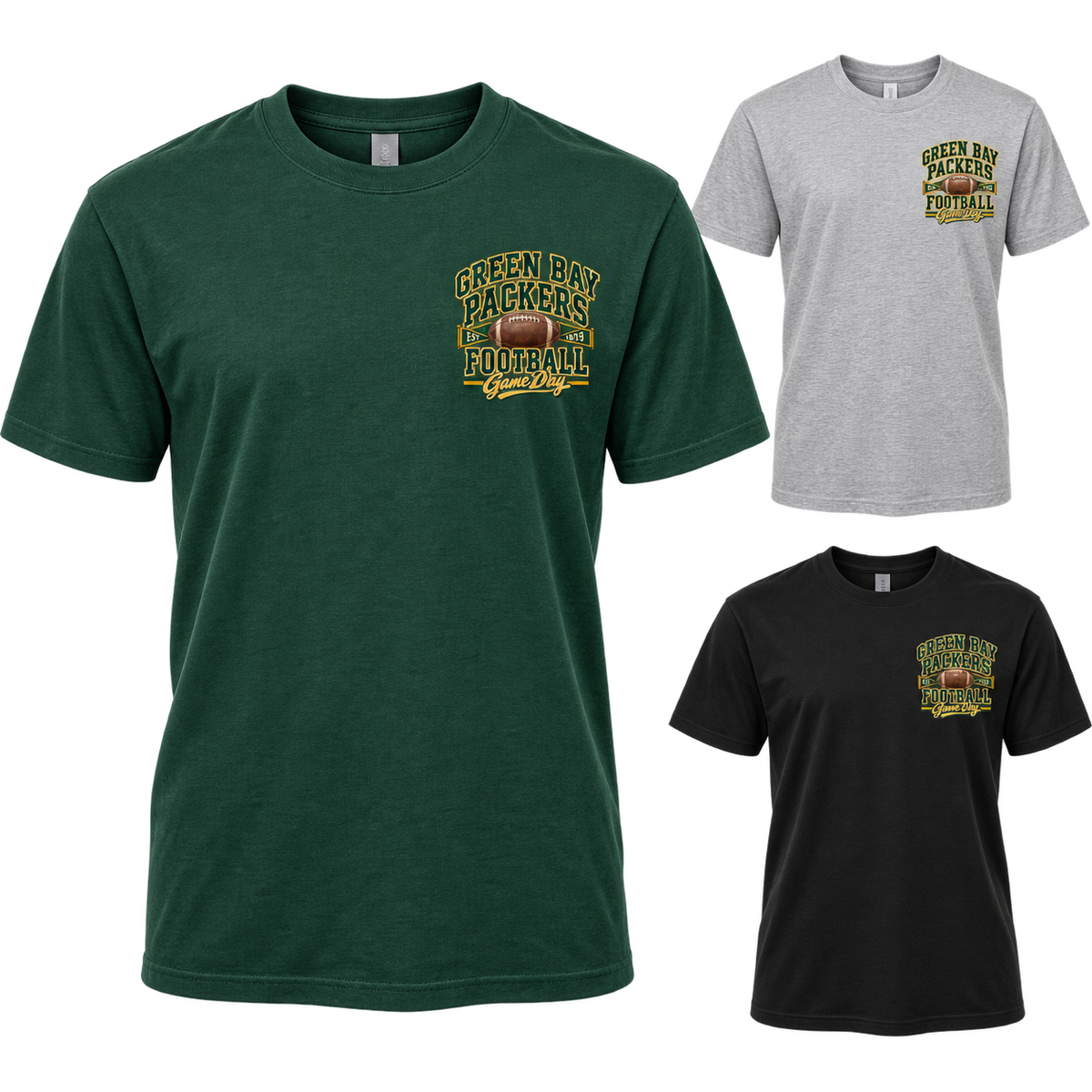 Green Bay Packers Left-Chest T-Shirt — product thumbnail