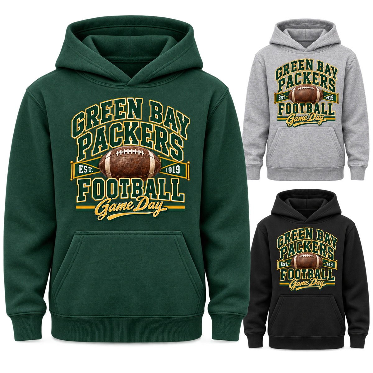 Green Bay Packers Youth Pullover Hoodie — product thumbnail