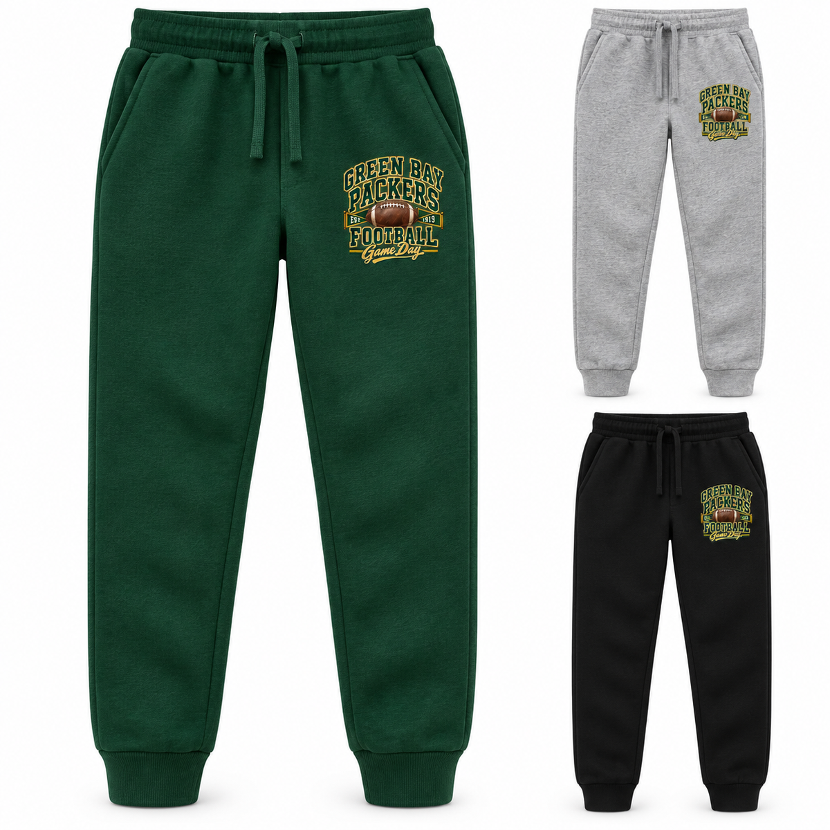 Green Bay Packers Youth Fleece Joggers — product thumbnail