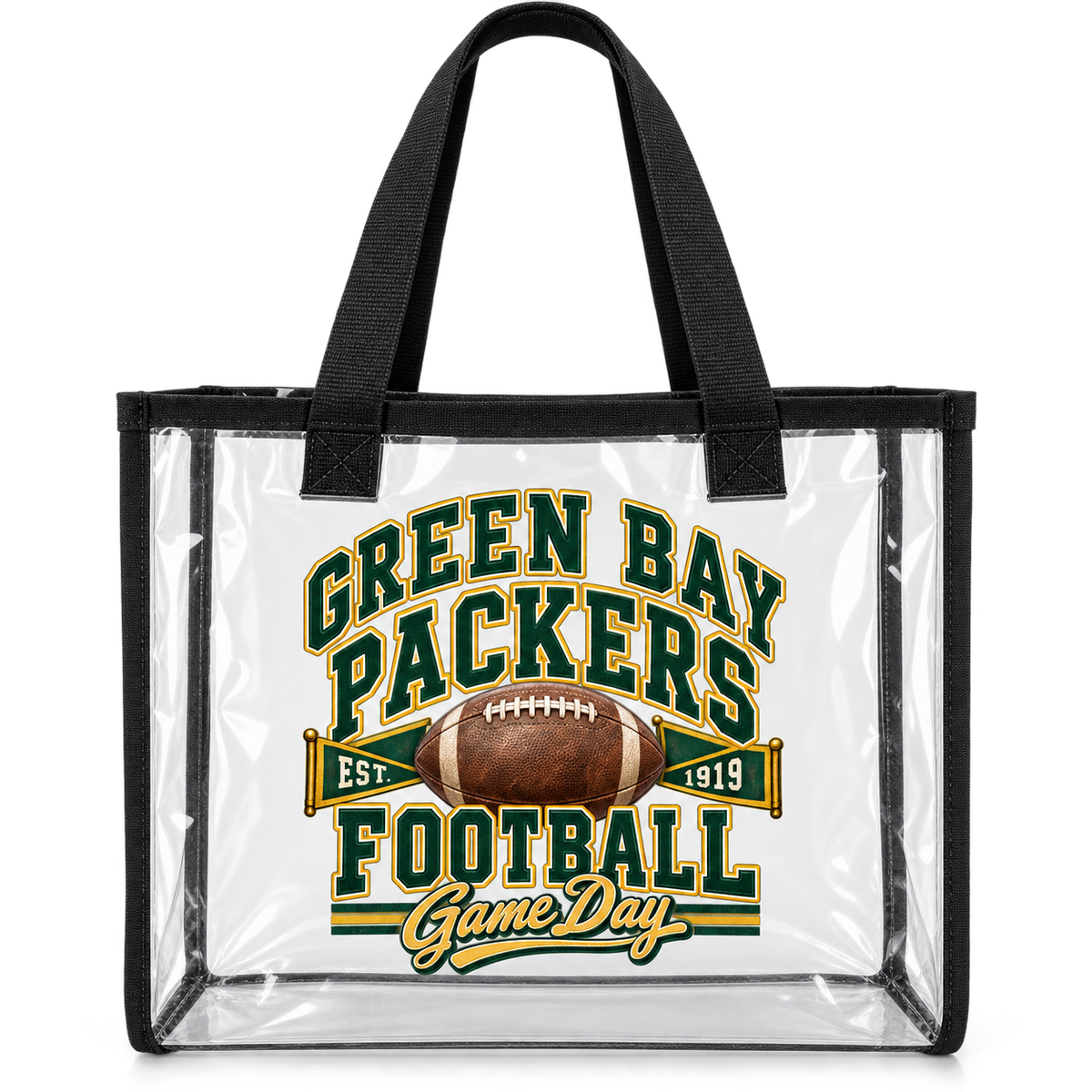 Green Bay Packers Game Day Clear Tote — product thumbnail