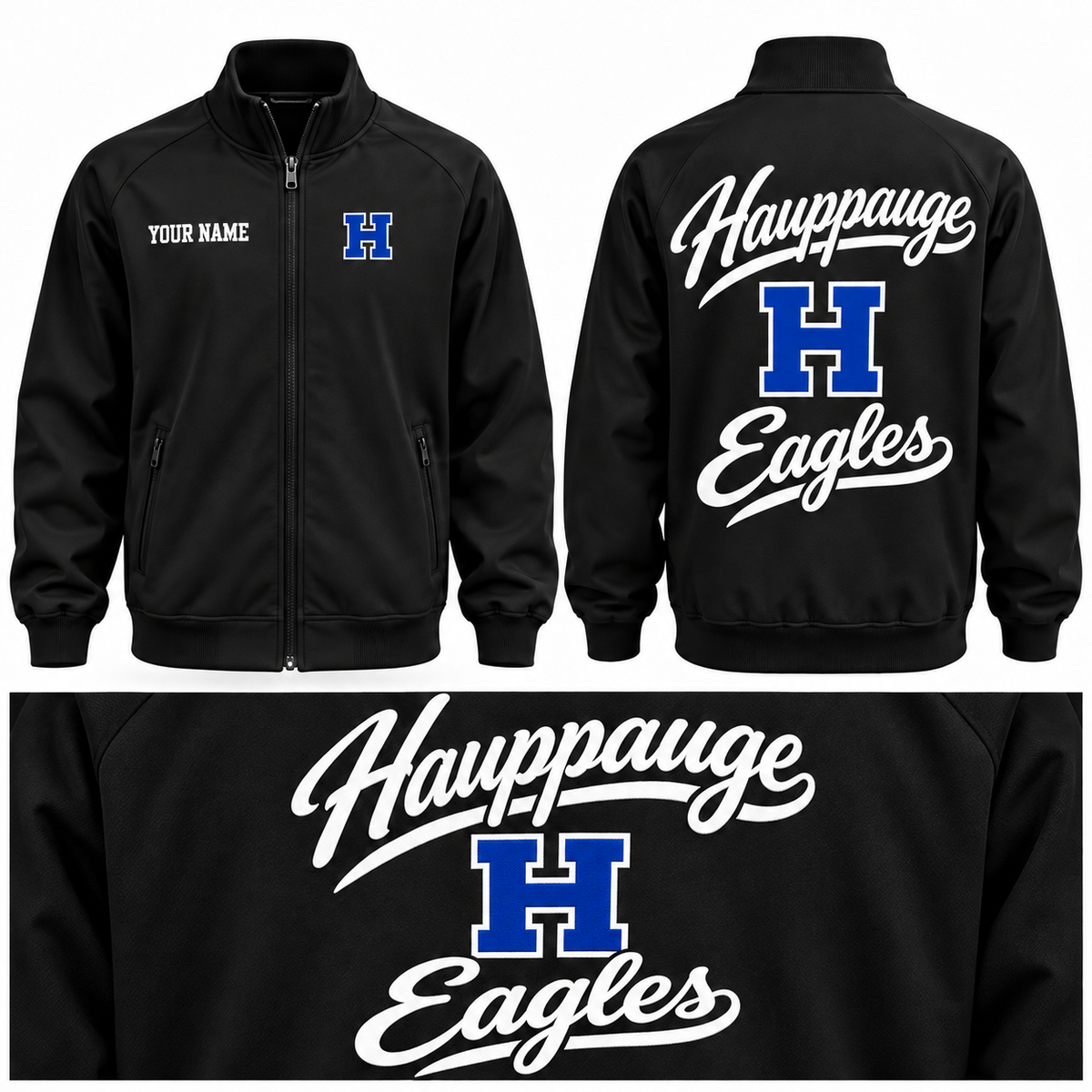 Hauppauge Eagles Holloway Potomac Script Jacket — revised design and available colors