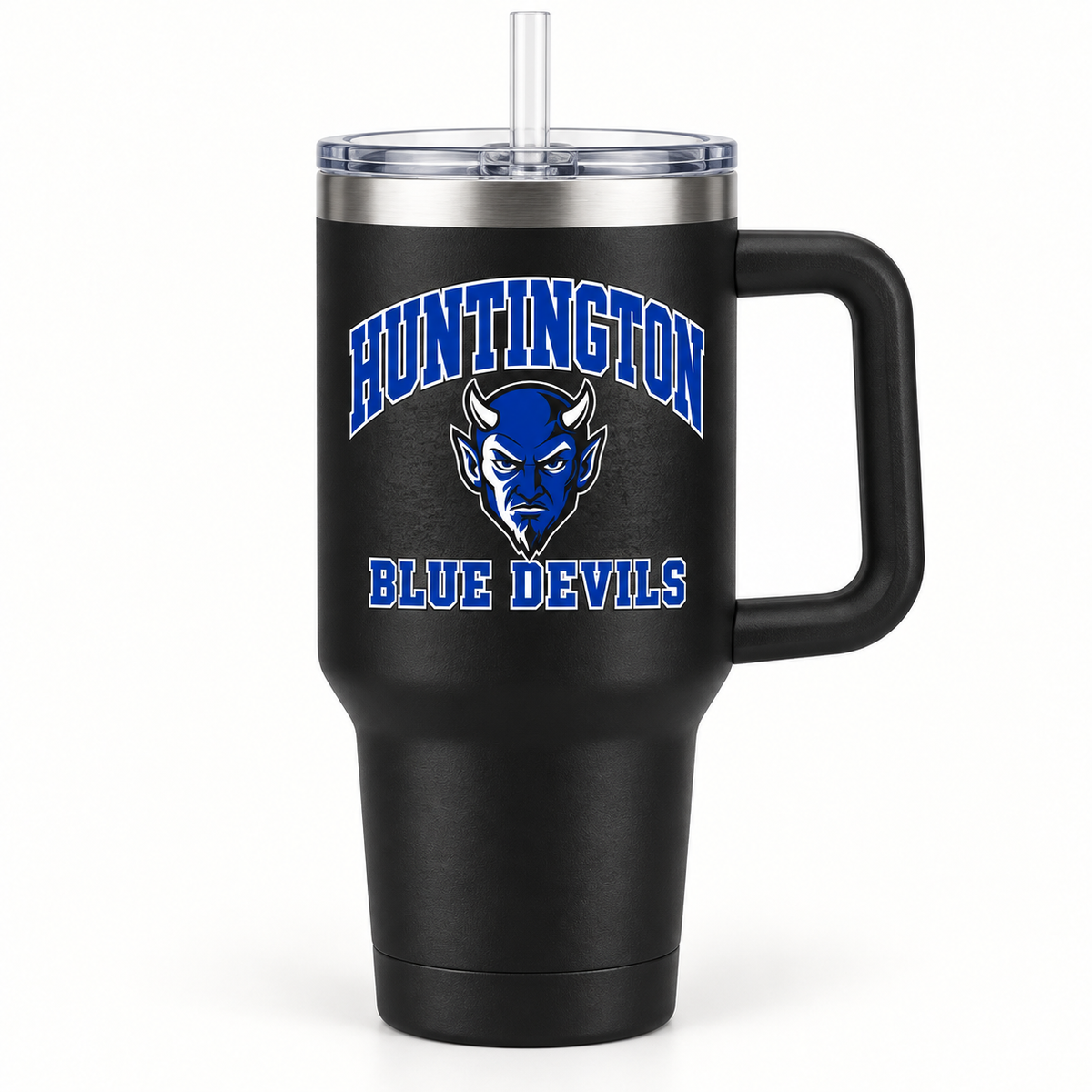 Huntington Blue Devils Campus Handled Tumbler — Black