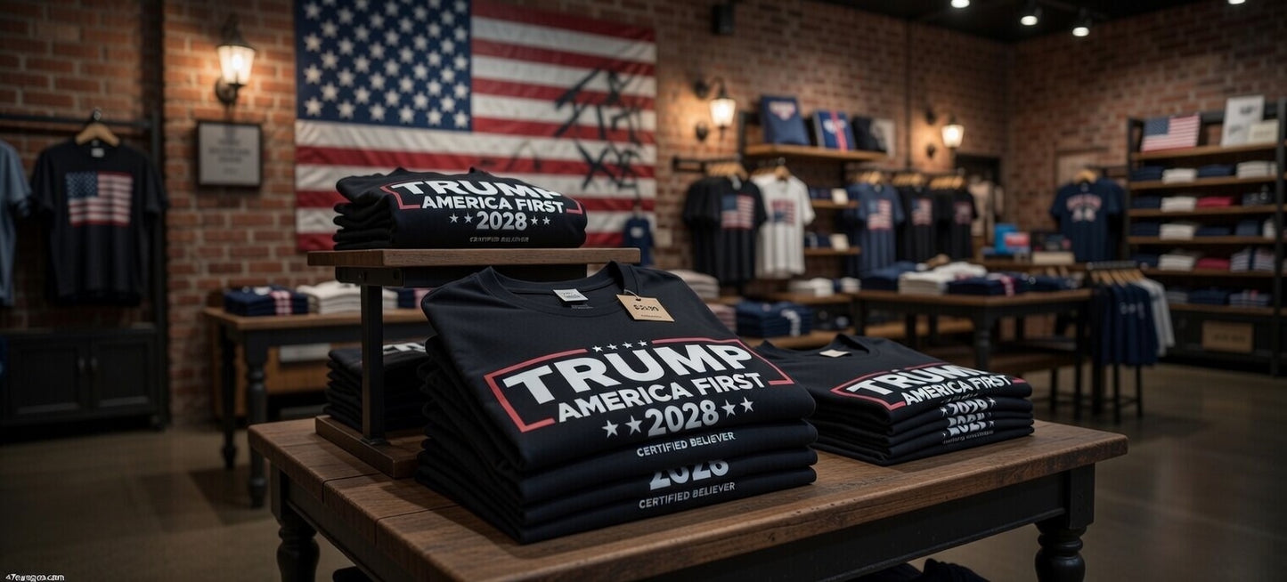 Trump America First 2028 Men's Tee – Unfiltered Patriot Power