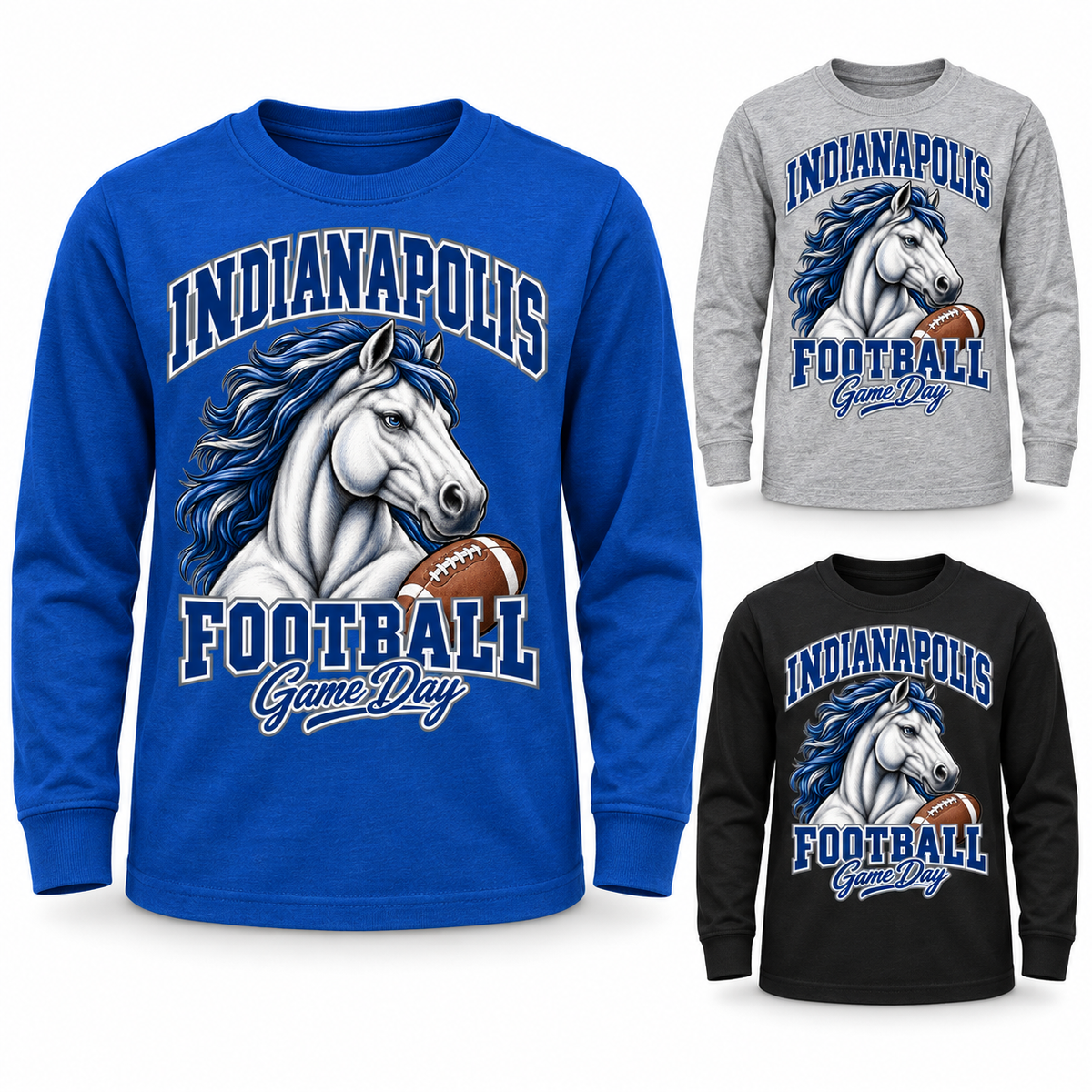 Indianapolis Youth Mascot Long Sleeve T-Shirt — product thumbnail