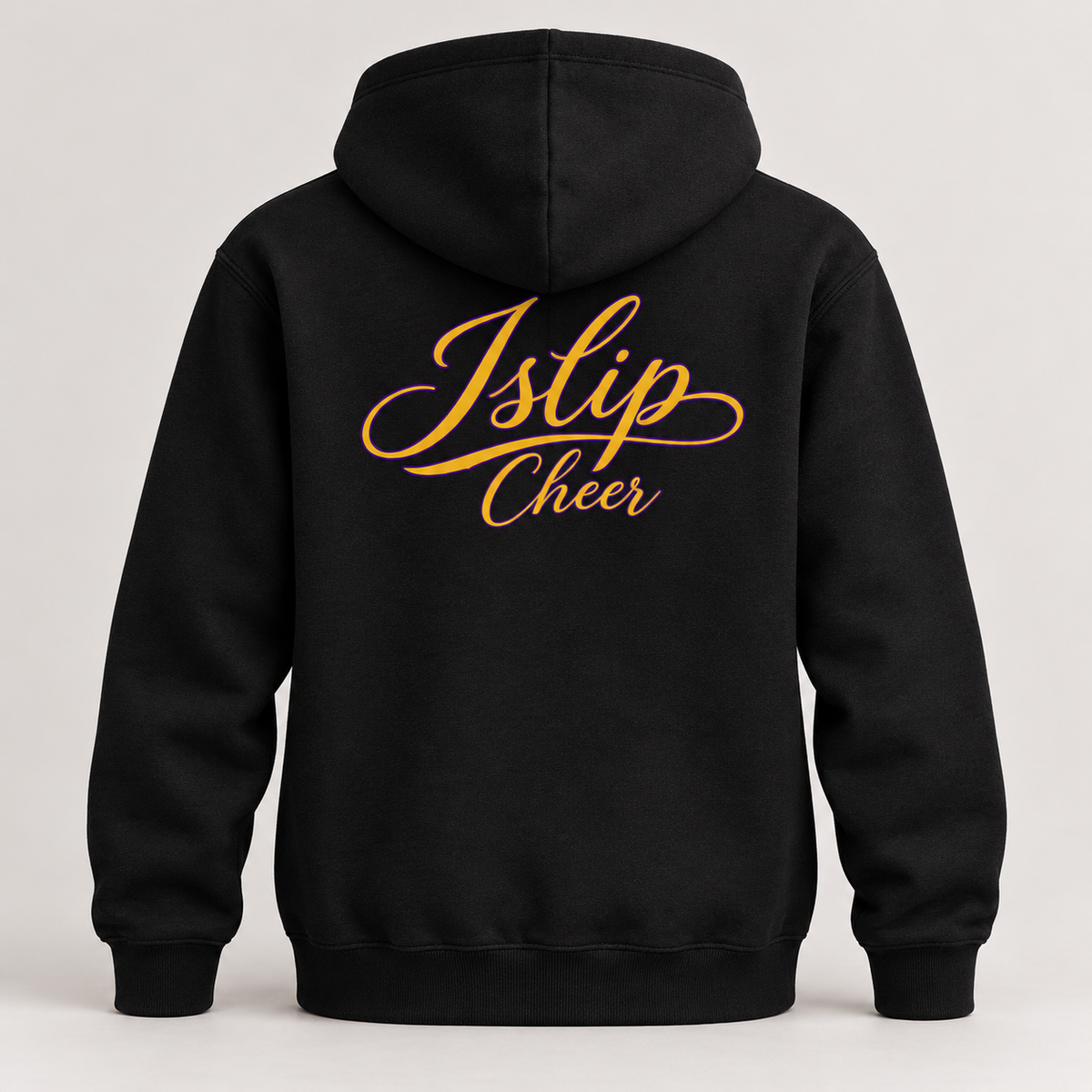 Islip Cheer Youth Heritage I Hoodie back view in Black