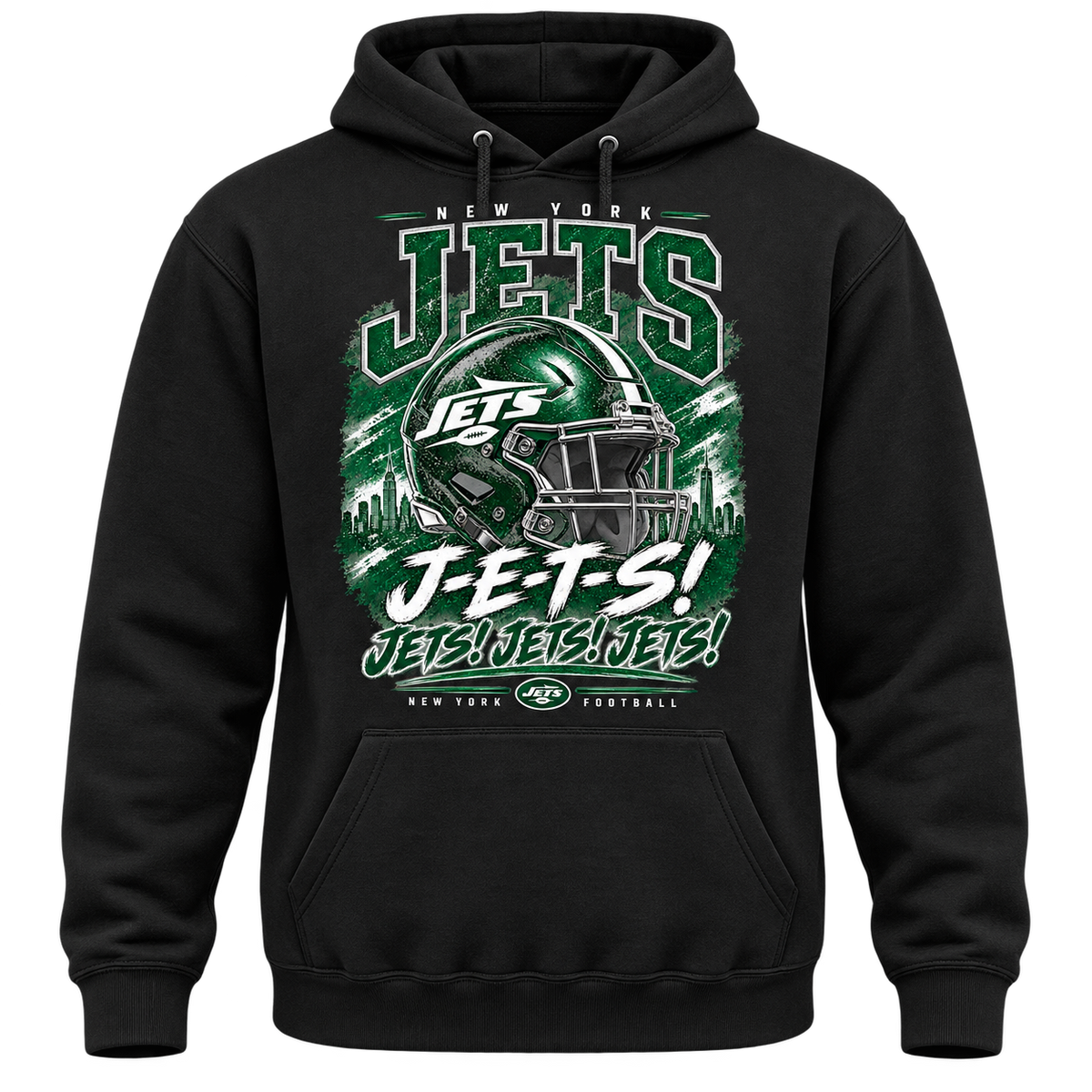 New York Jets front hoodie black
