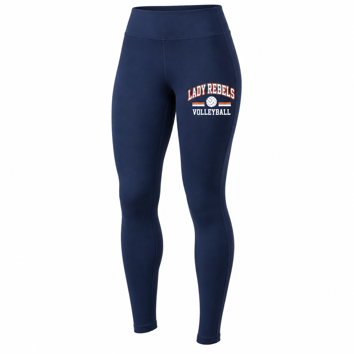 Lady Rebels Volleyball Collegiate Women's Leggings front design