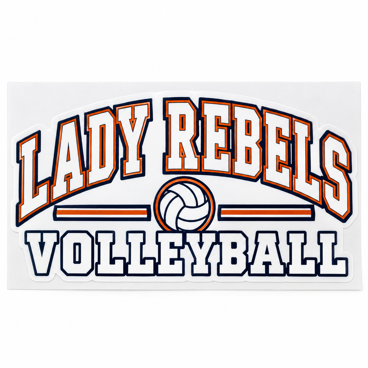 Lady Rebels Volleyball Collegiate Wall Decal