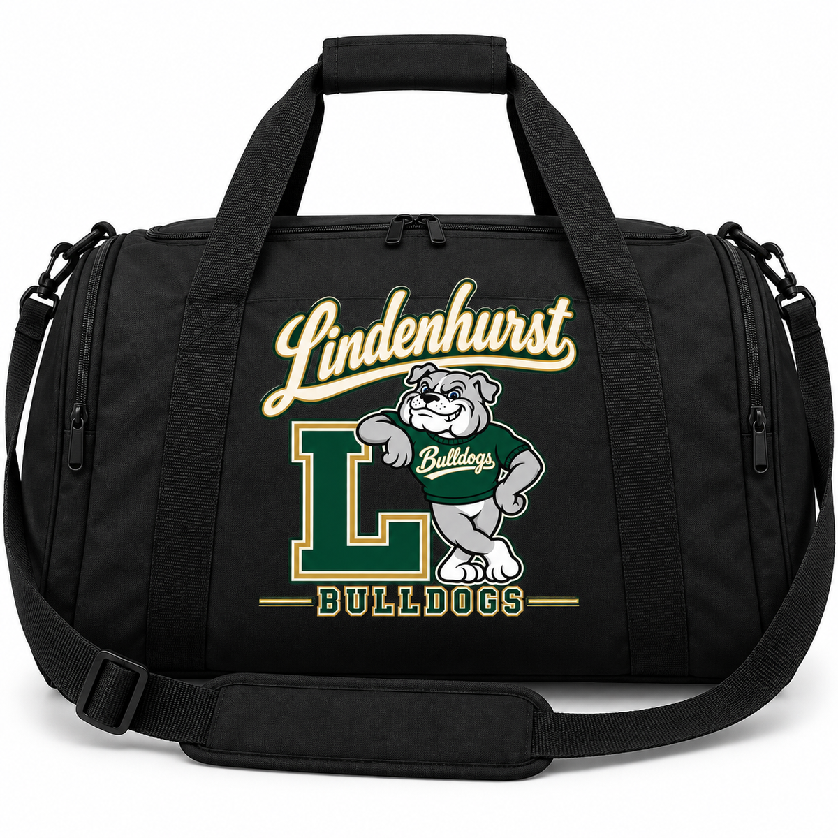Lindenhurst Bulldogs Heritage Team Duffel Black