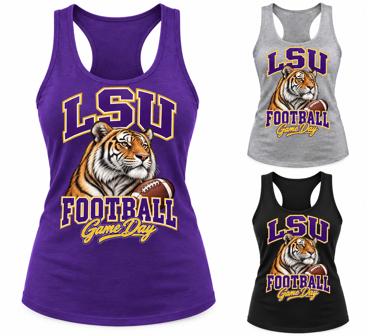 LSU Women's Mascot Racerback Tank — product thumbnail