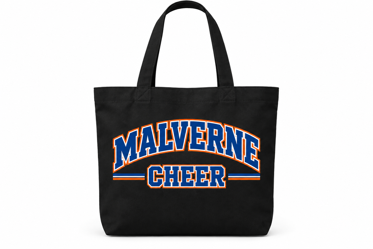 Malverne Cheer Everyday Tote in Black