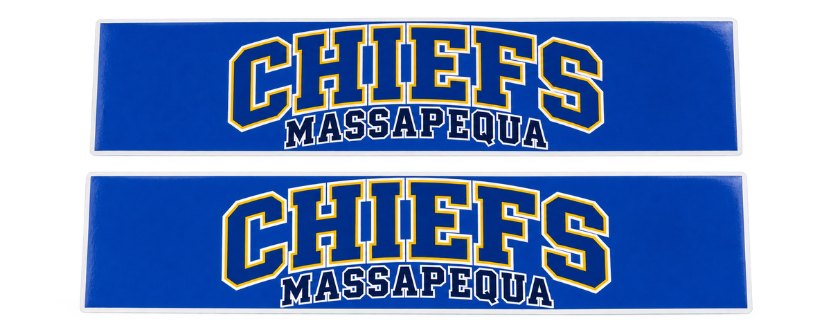 Massapequa Chiefs Bumper Sticker — Royal Blue