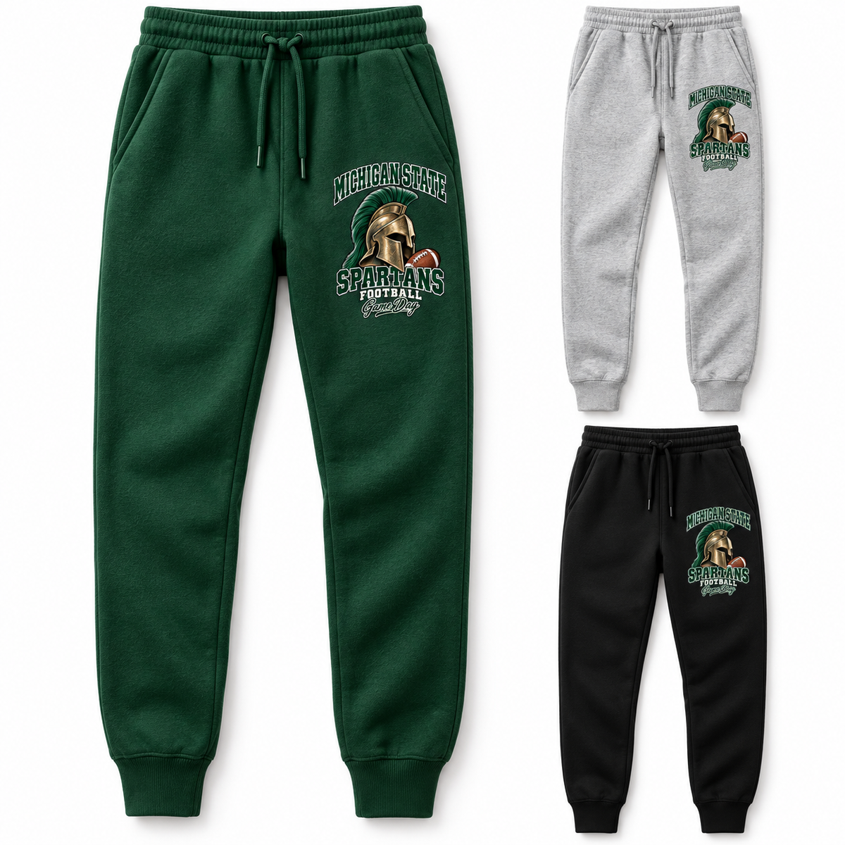 Michigan State Mascot Fleece Joggers — product thumbnail