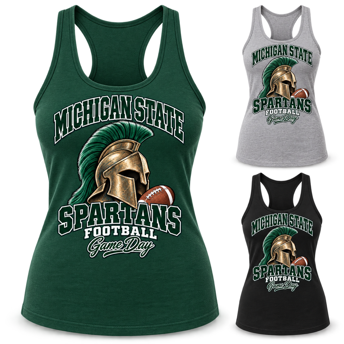 Michigan State Women's Mascot Racerback Tank — product thumbnail