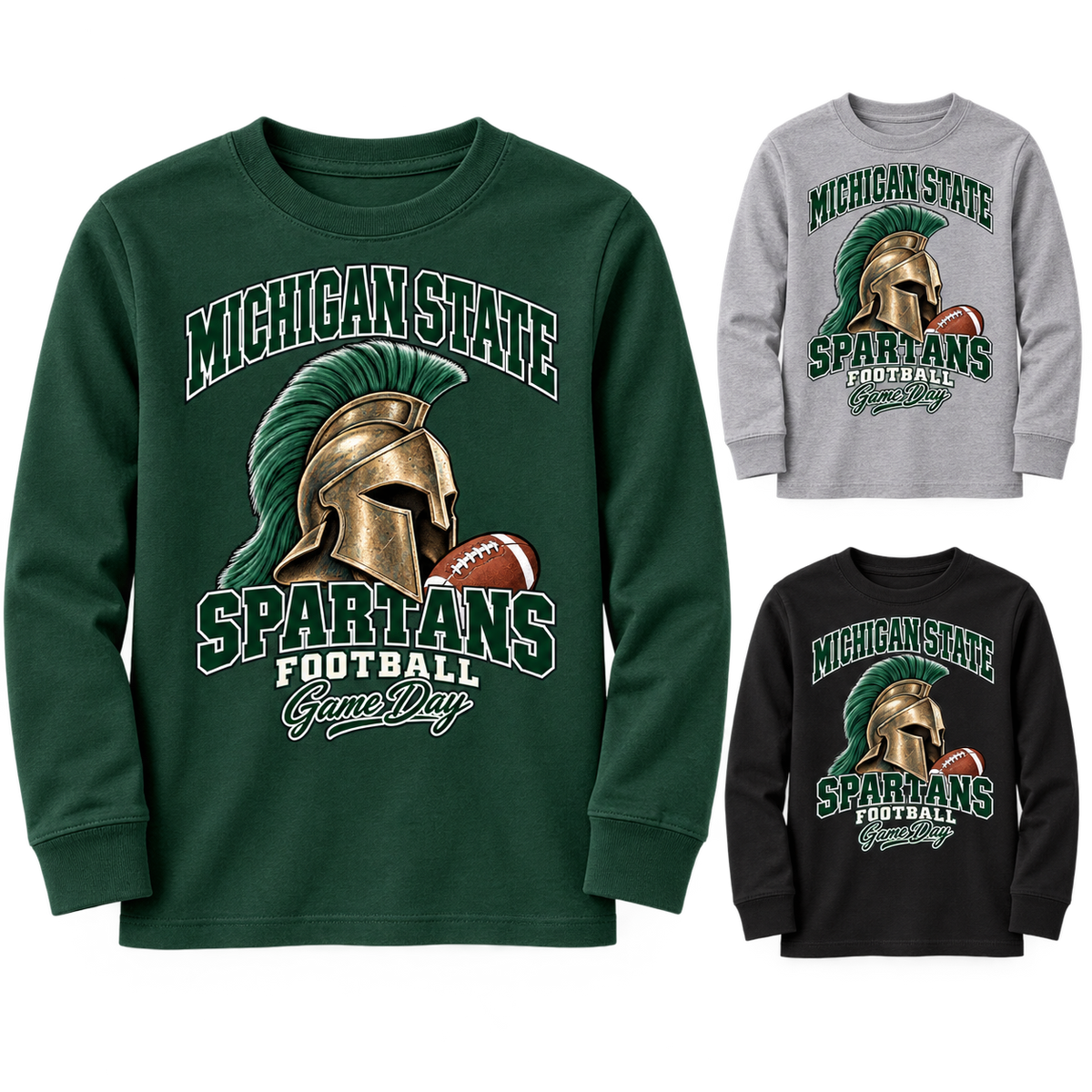 Michigan State Youth Mascot Long Sleeve T-Shirt — product thumbnail