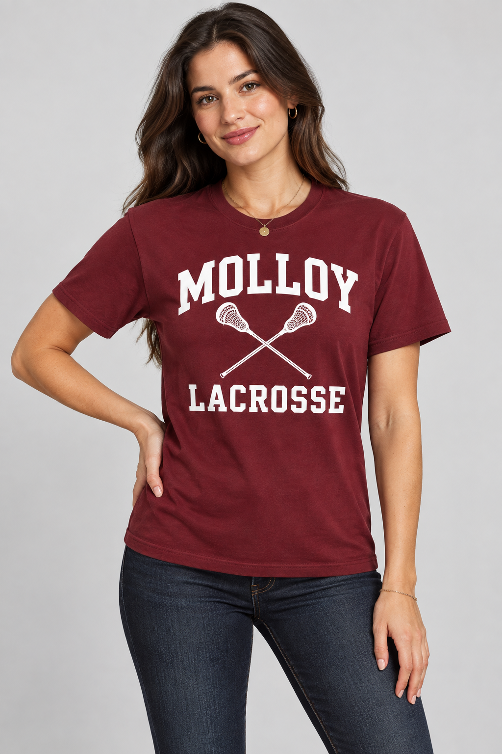 Molloy Lacrosse Collegiate Tee — Model