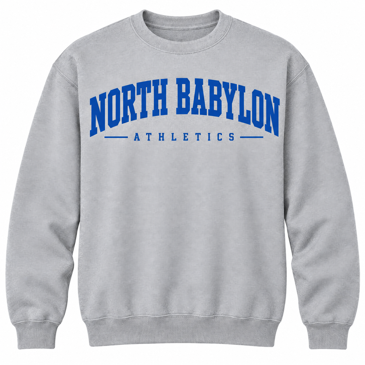 North Babylon Collegiate Athletics Unisex Crewneck — Heather Gray