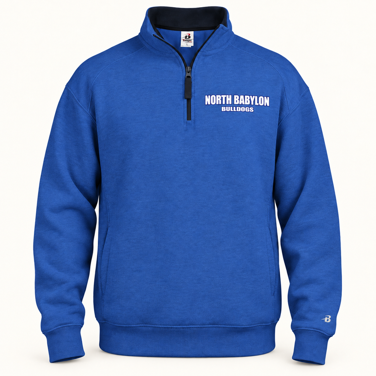 North Babylon Fleece Quarter-Zip in Royal, front view