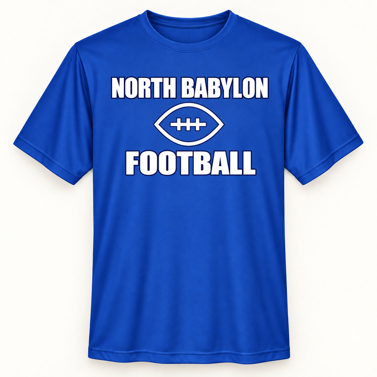 North Babylon Football Performance Shirt in Sport Royal, front view