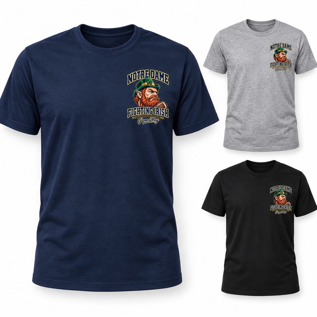 Notre Dame Left-Chest Mascot T-Shirt — product thumbnail