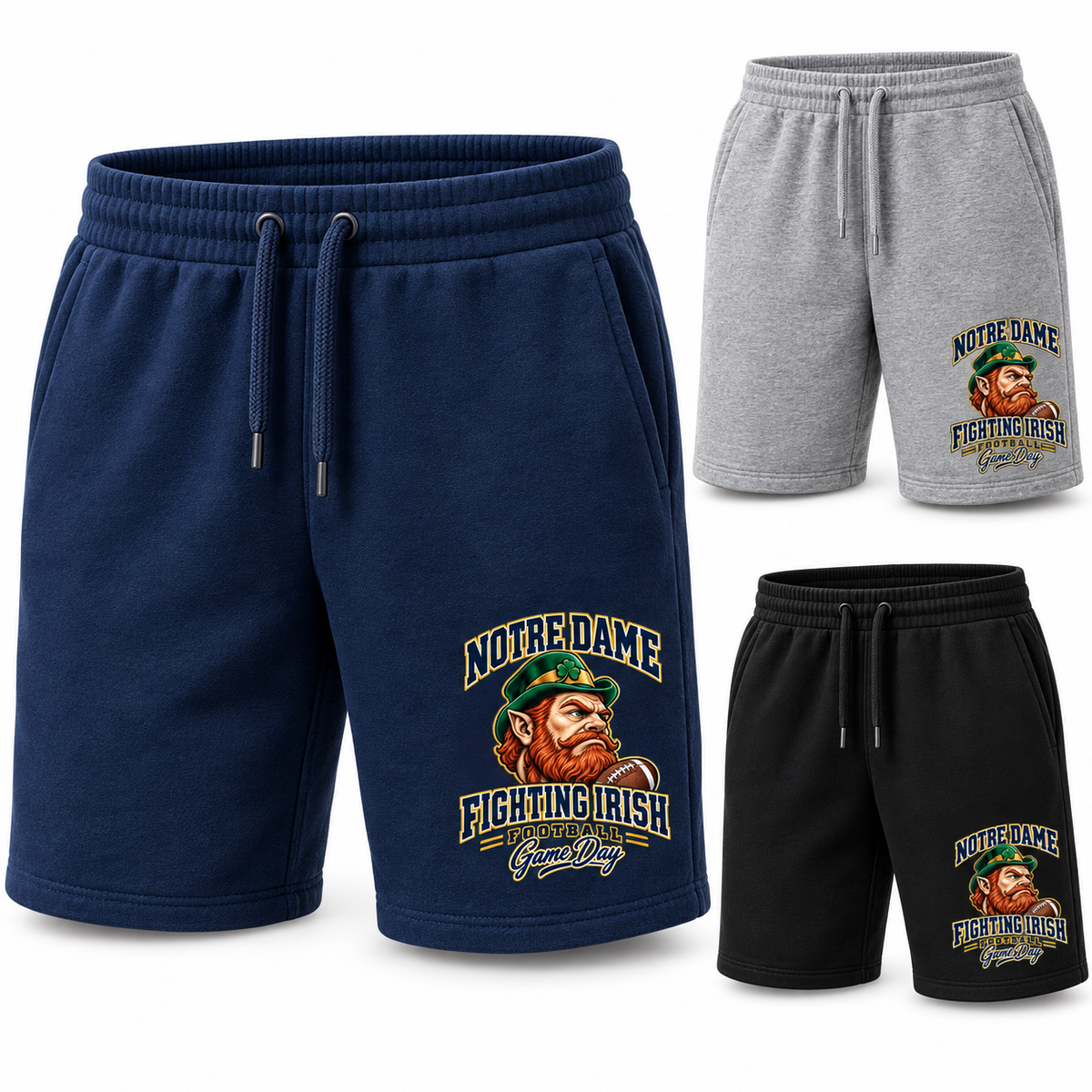 Notre Dame Mascot Fleece Shorts — product thumbnail