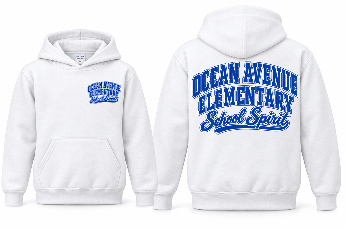 Ocean Avenue Elementary School Spirit Youth Pullover Hoodie