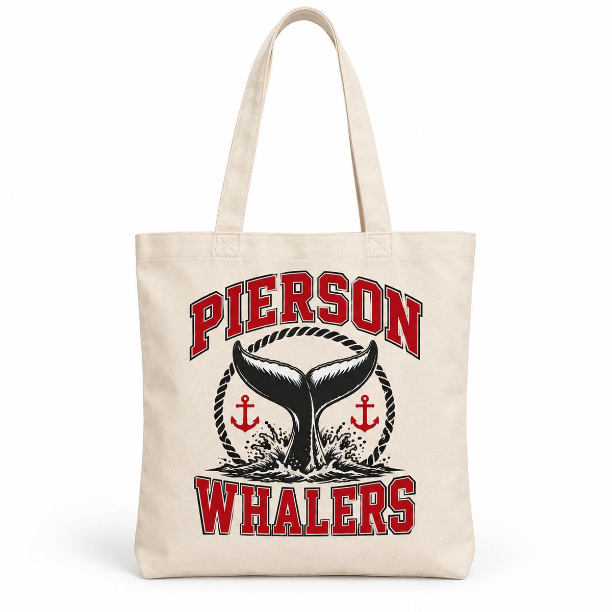 Pierson Whalers Nautical Tote Bag in Natural