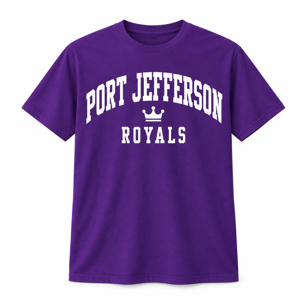 Port Jefferson Youth Crown Varsity T-Shirt - Purple