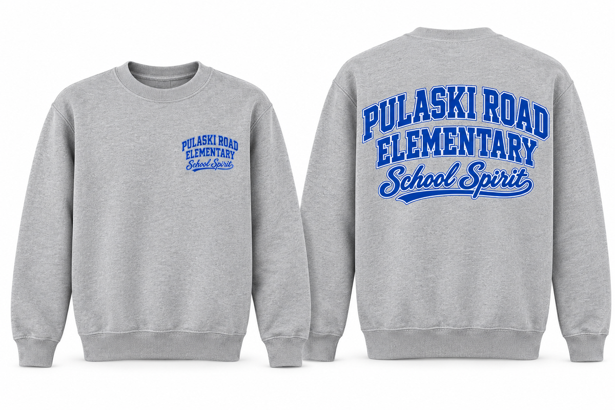 Pulaski Road Elementary School Spirit Youth Crewneck