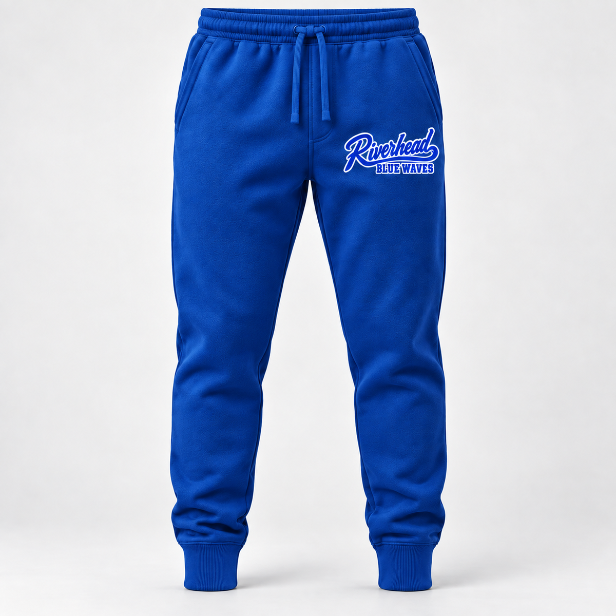 Riverhead Blue Waves baseball script jog-Royal
