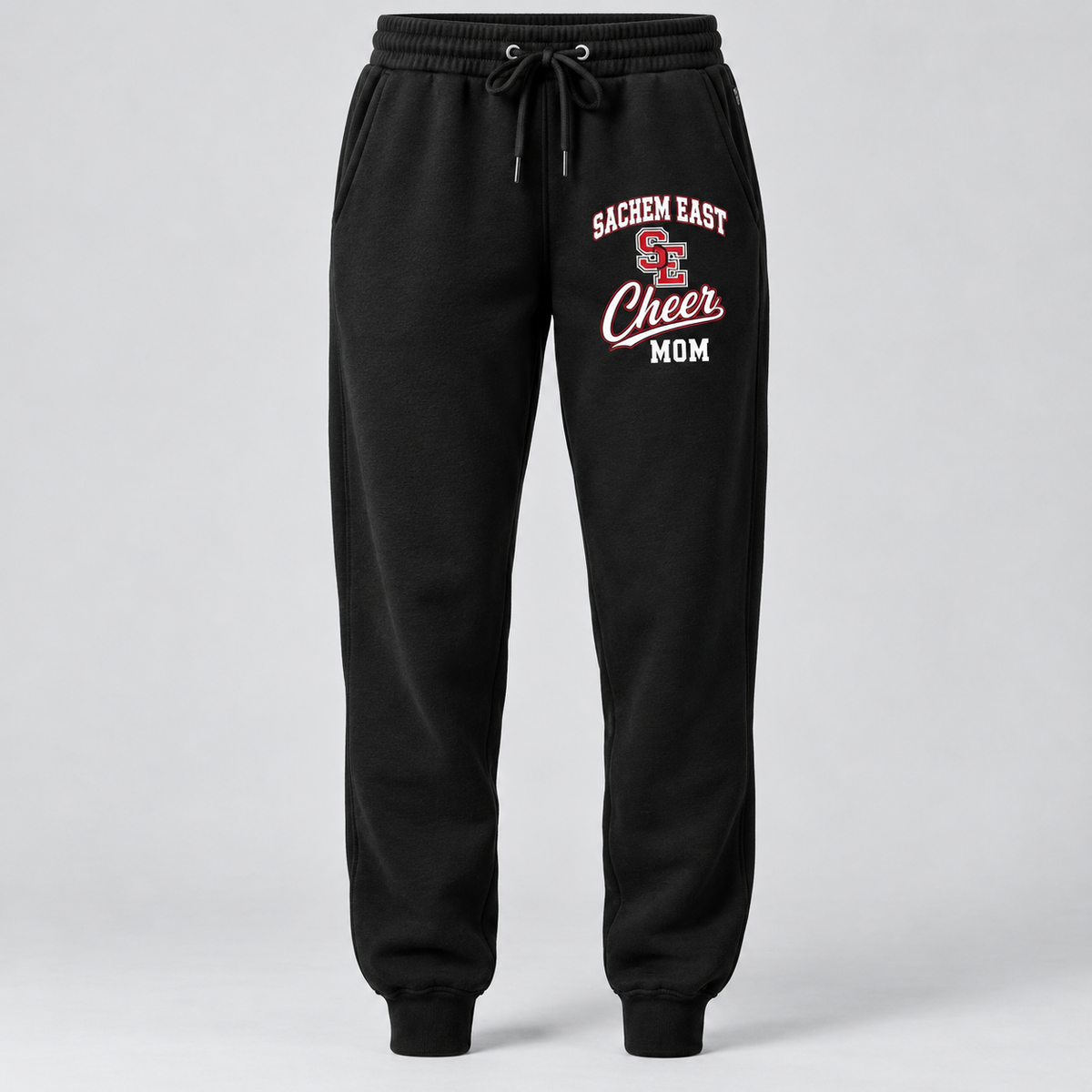 Sachem East Cheer Mom Campus Script Fleece Joggers product mockup