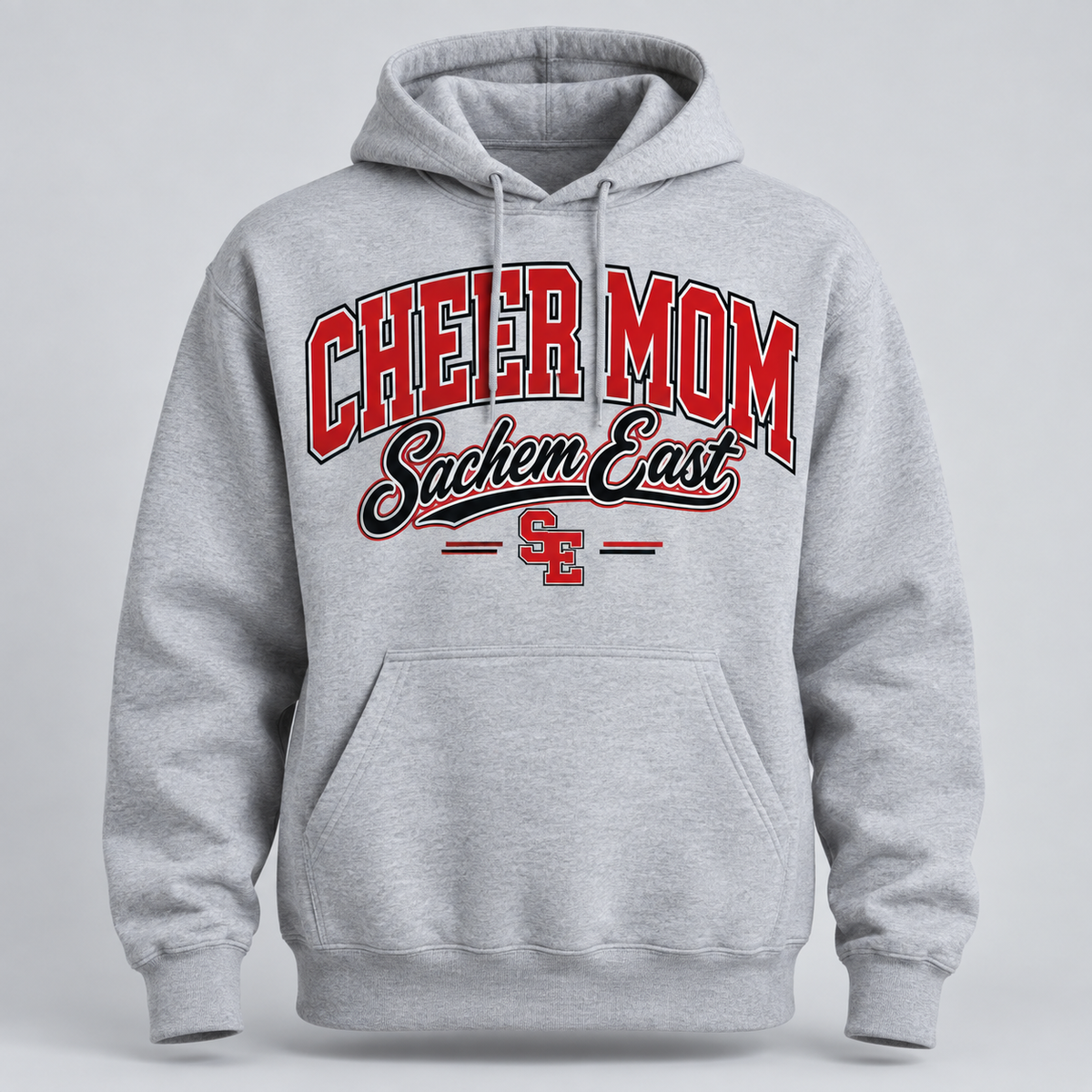 Sachem East Cheer Mom Championship Pullover Hoodie product mockup