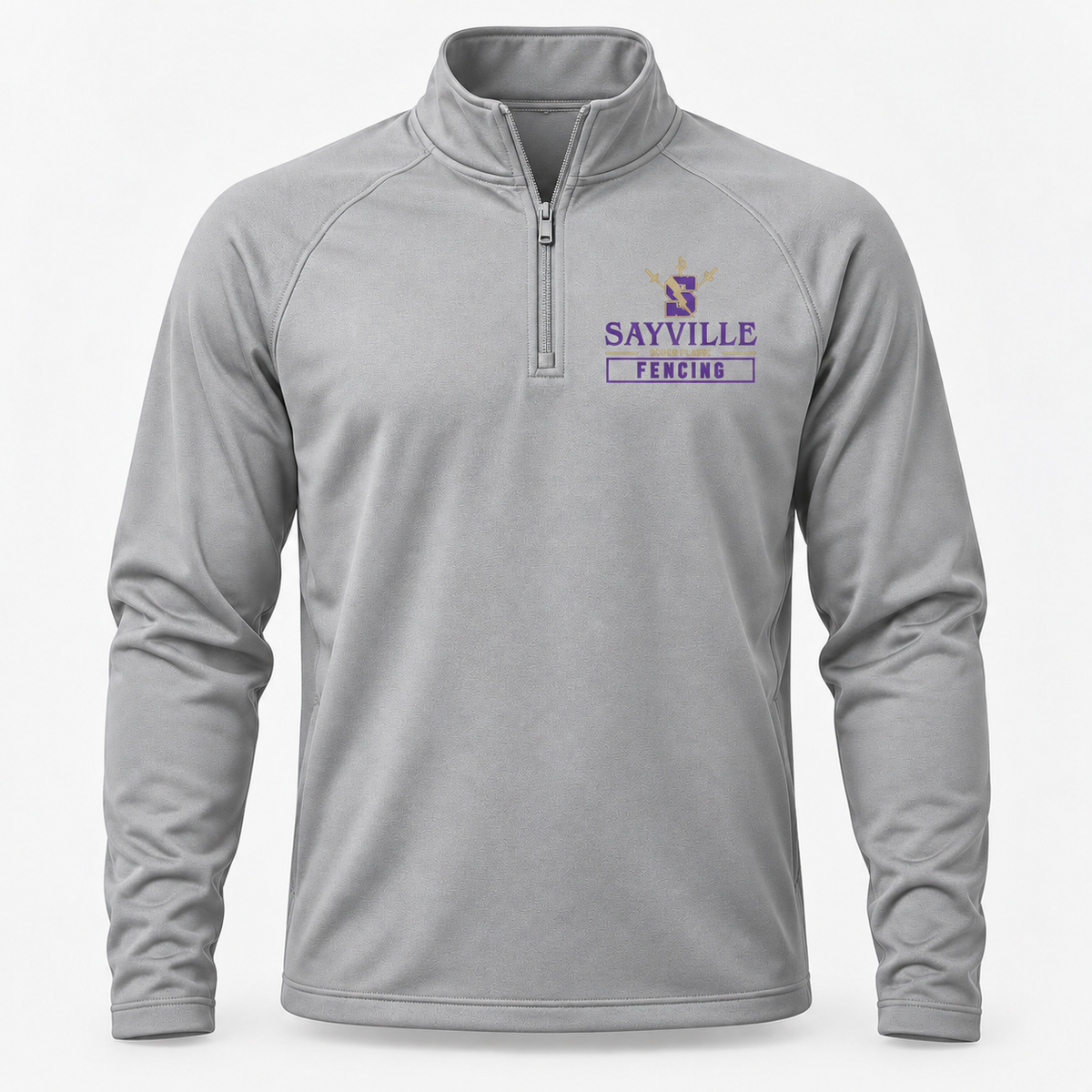 Gray Sayville Fencing Quarter-Zip Pullover