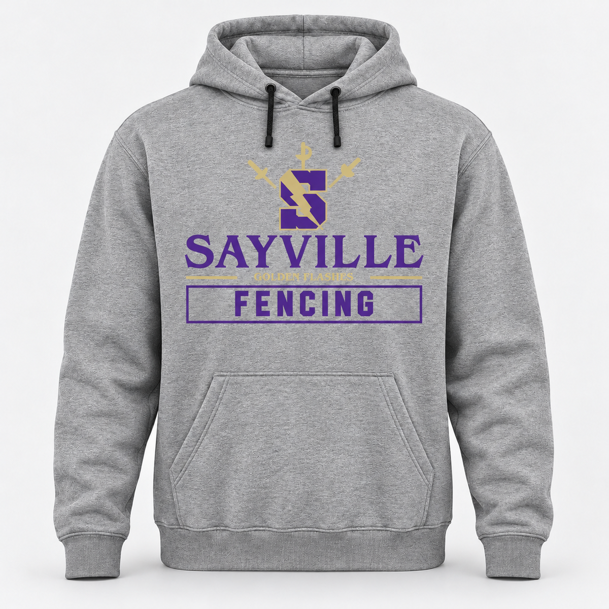 Heather Gray Sayville Fencing hoodie