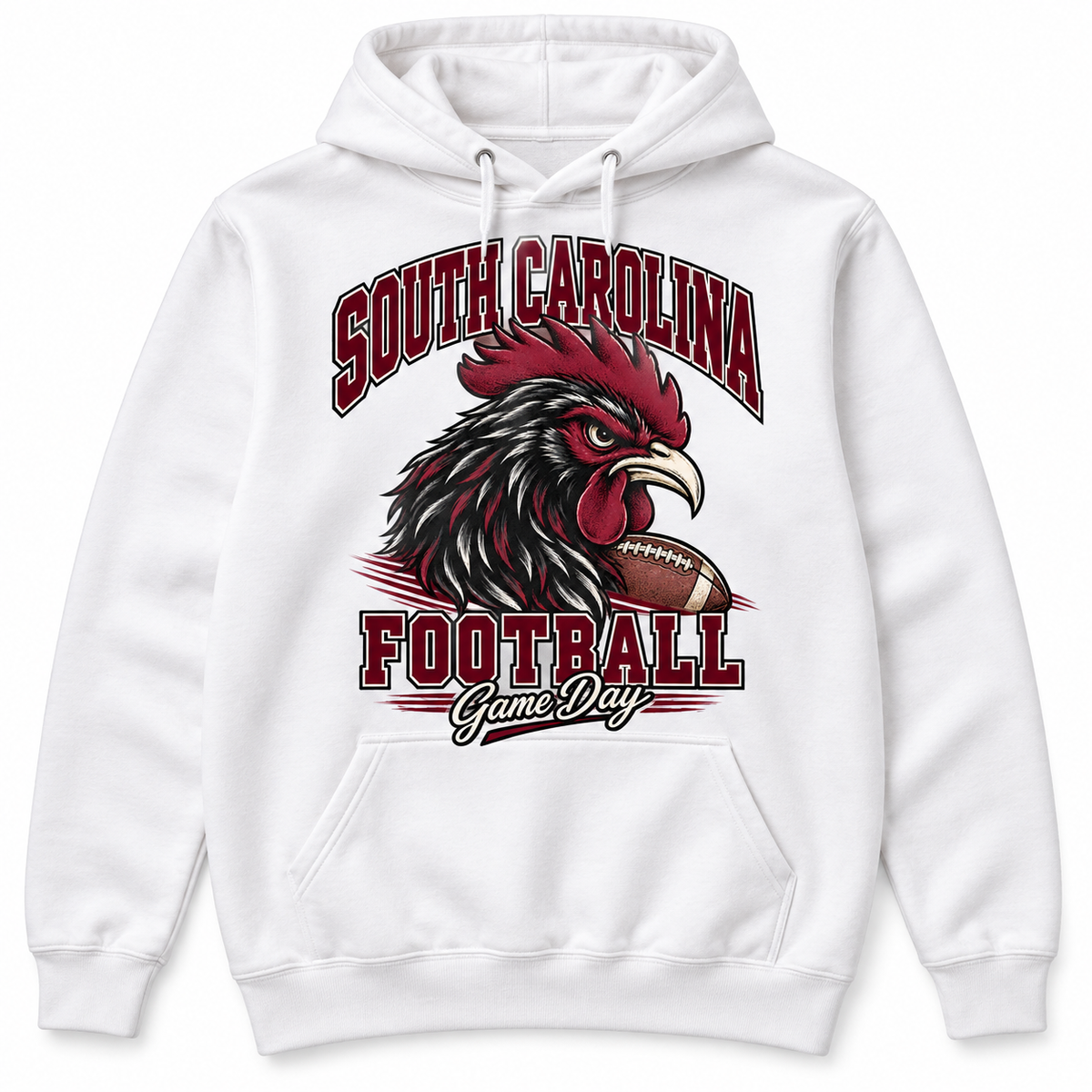 South Carolina Mascot Game Day Pullover Hoodie in White