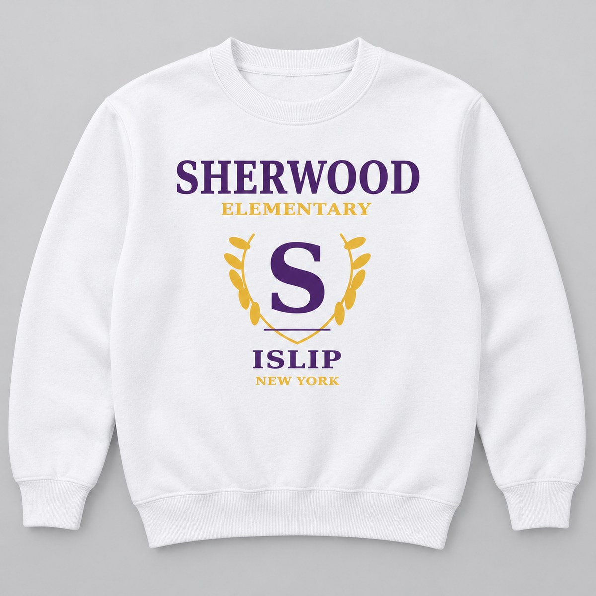 White Sherwood Elementary Heritage S Youth Crewneck Sweatshirt